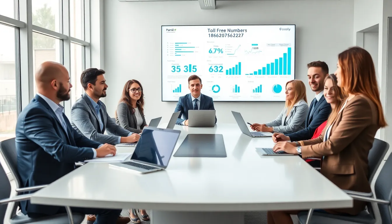 diverse team discussing customer service strategies in a modern office.